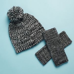 Rebecca Minkoff Marled Beanie & Armwarmer Set